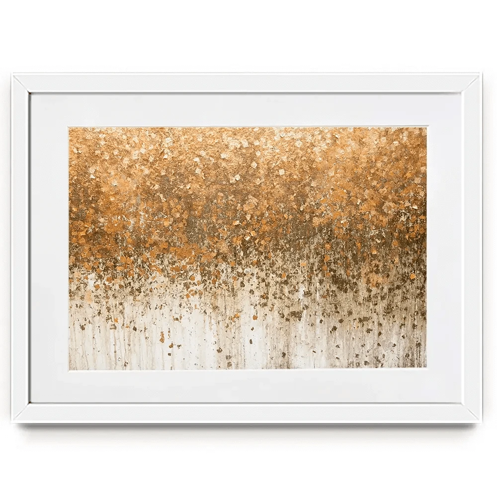 Golden Leaf Wall Framed Art Print Golden Leaf Wall Framed Art Print wall art product WIN12_ET / Shutterstock
