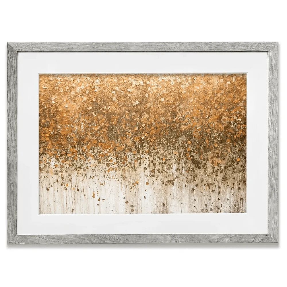 Golden Leaf Wall Framed Art Print Golden Leaf Wall Framed Art Print wall art product WIN12_ET / Shutterstock