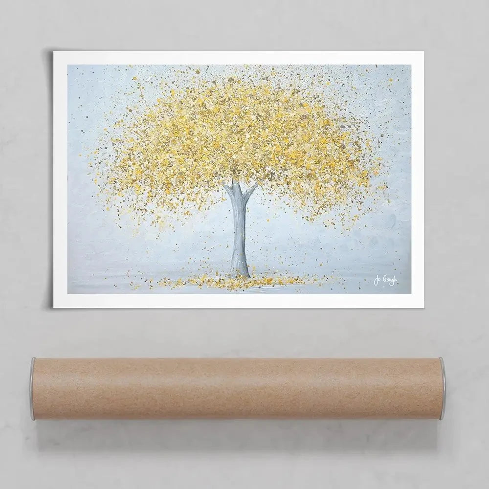 Golden Love Art Print Golden Love Art Print wall art product Jo Gough
