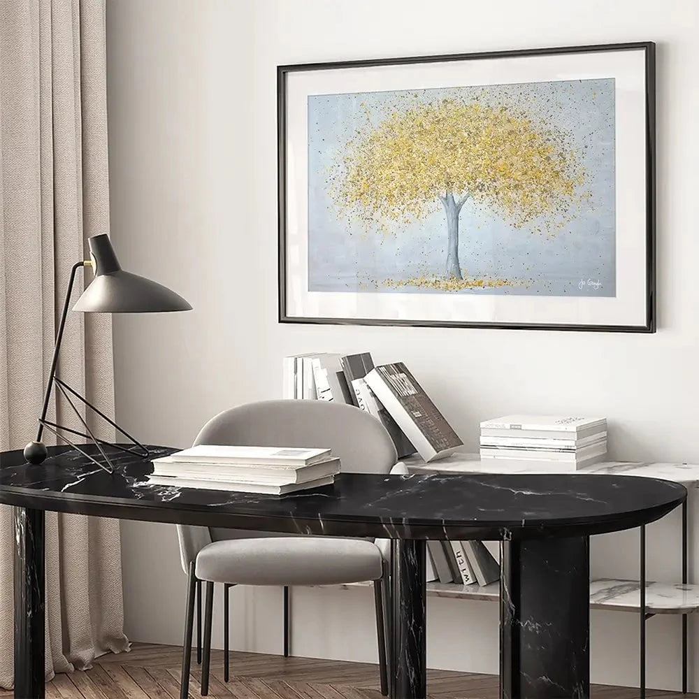 Golden Love Framed Art Print Golden Love Framed Art Print wall art product Jo Gough