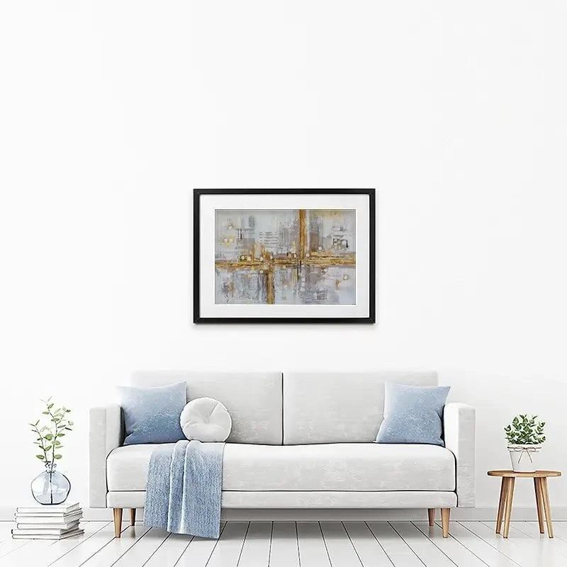 Golden Memory Framed Art Print Golden Memory Framed Art Print wall art product Maria Moretti