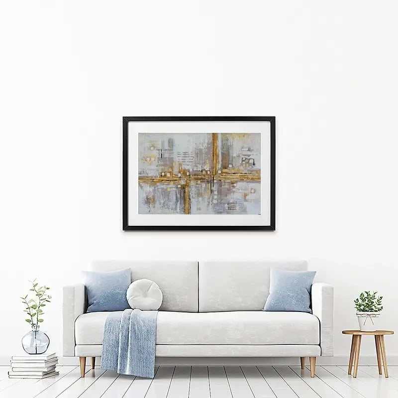 Golden Memory Framed Art Print Golden Memory Framed Art Print wall art product Maria Moretti