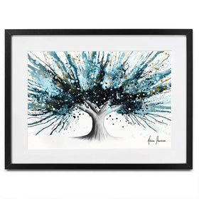 Golden Night Tree Framed Art Print Golden Night Tree Framed Art Print wall art product Ashvin Harrison