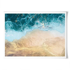 Golden Ocean Beach Art Print Golden Ocean Beach Art Print wall art product Sarah Manovski