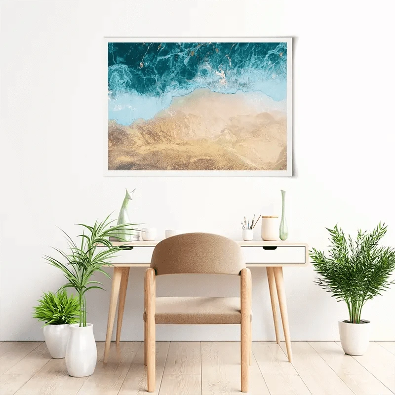 Golden Ocean Beach Art Print Golden Ocean Beach Art Print wall art product Sarah Manovski