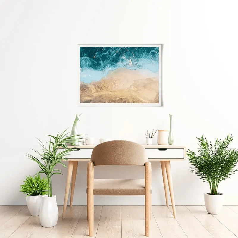 Golden Ocean Beach Art Print Golden Ocean Beach Art Print wall art product Sarah Manovski