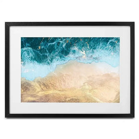 Golden Ocean Beach Framed Art Print Golden Ocean Beach Framed Art Print wall art product Sarah Manovski