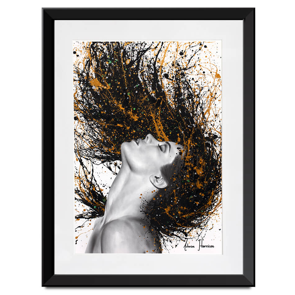 Golden Onyx Sensation Framed Art Print Golden Onyx Sensation Framed Art Print wall art product Ashvin Harrison