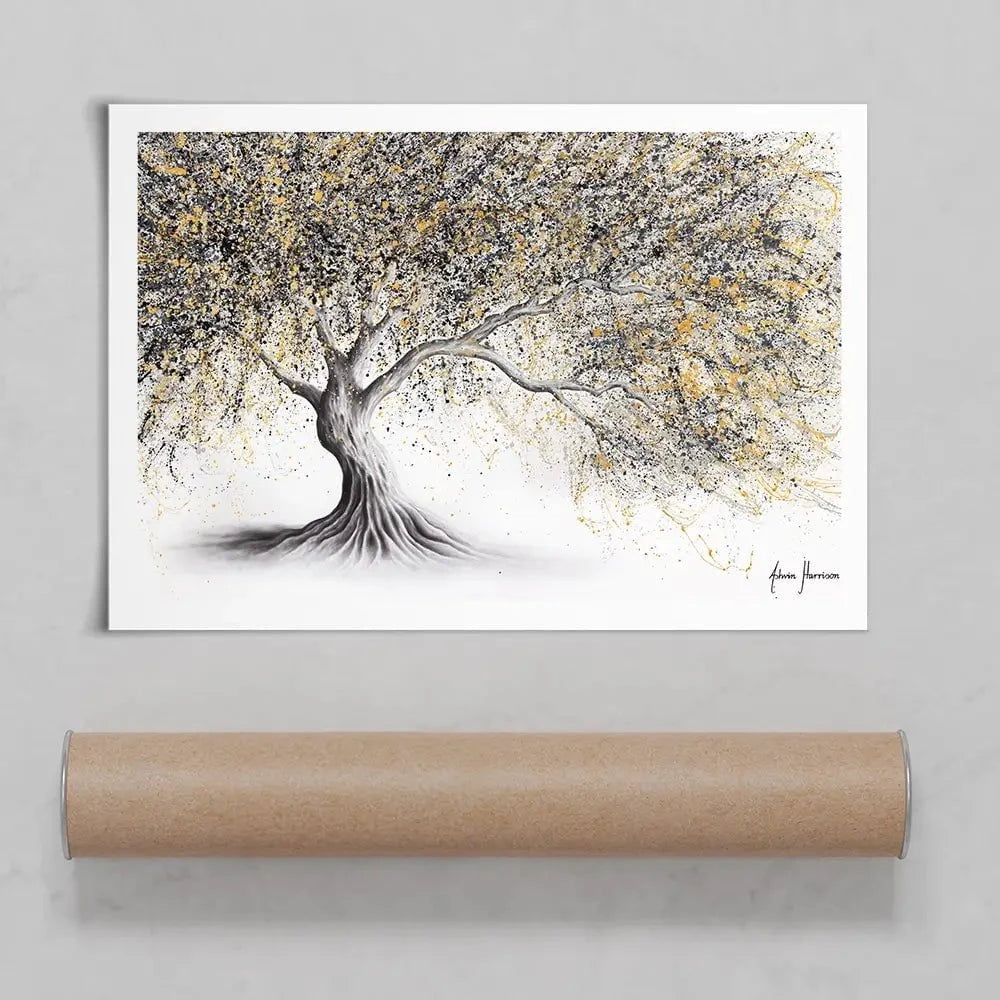 Golden Onyx Tree Art Print Golden Onyx Tree Art Print wall art product Ashvin Harrison