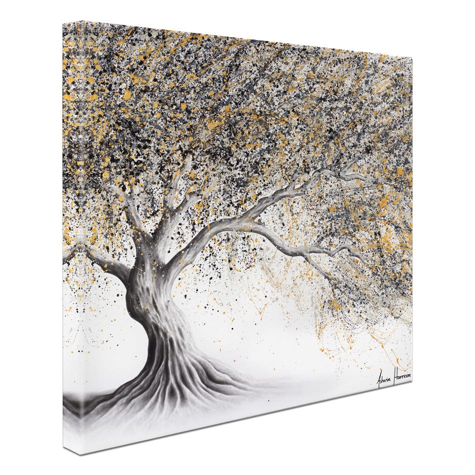 Golden Onyx Tree Square Canvas Print wall art product Ashvin Harrison