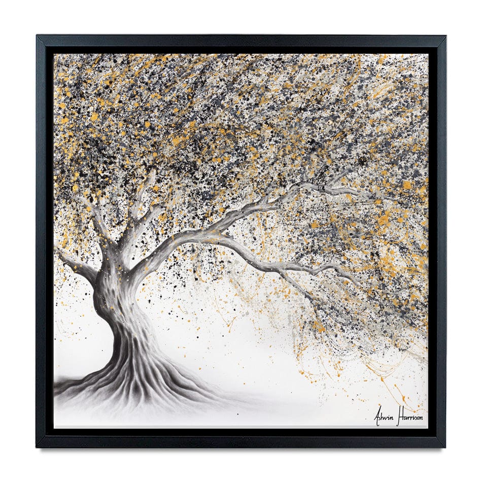 Golden Onyx Tree Square Canvas Print wall art product Ashvin Harrison