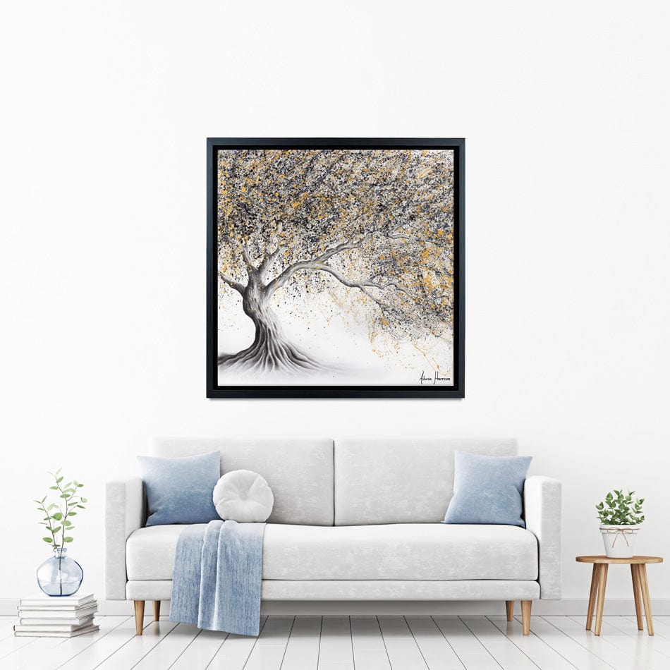 Golden Onyx Tree Square Canvas Print wall art product Ashvin Harrison