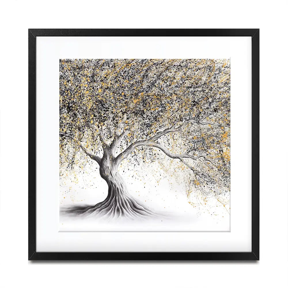 Golden Onyx Tree Square Framed Art Print Golden Onyx Tree Square Framed Art Print wall art product Ashvin Harrison