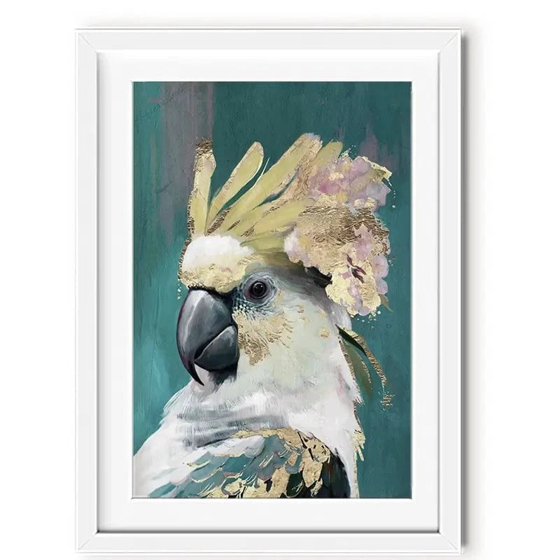 Golden Parrot Framed Art Print Golden Parrot Framed Art Print wall art product Svetlana Aleynikova