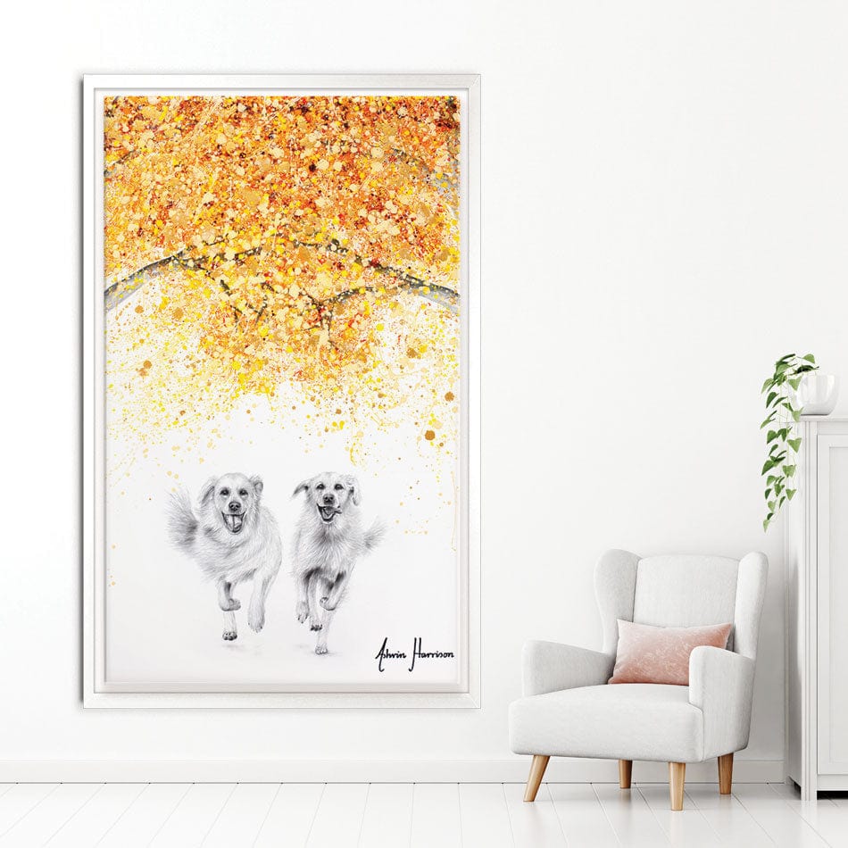 Golden Run Canvas Print wall art product Ashvin Harrison