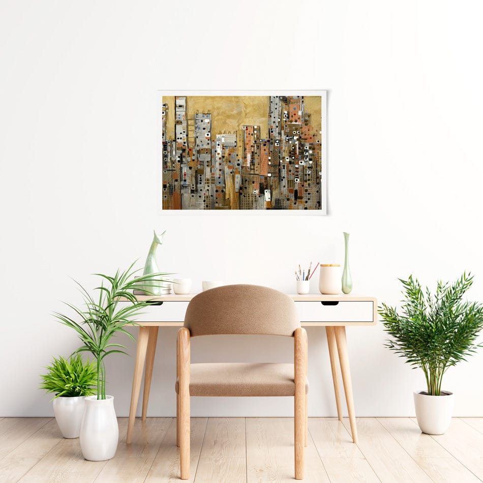 Golden Sky Art Print wall art product Ekaterina Ermilkina / Independent