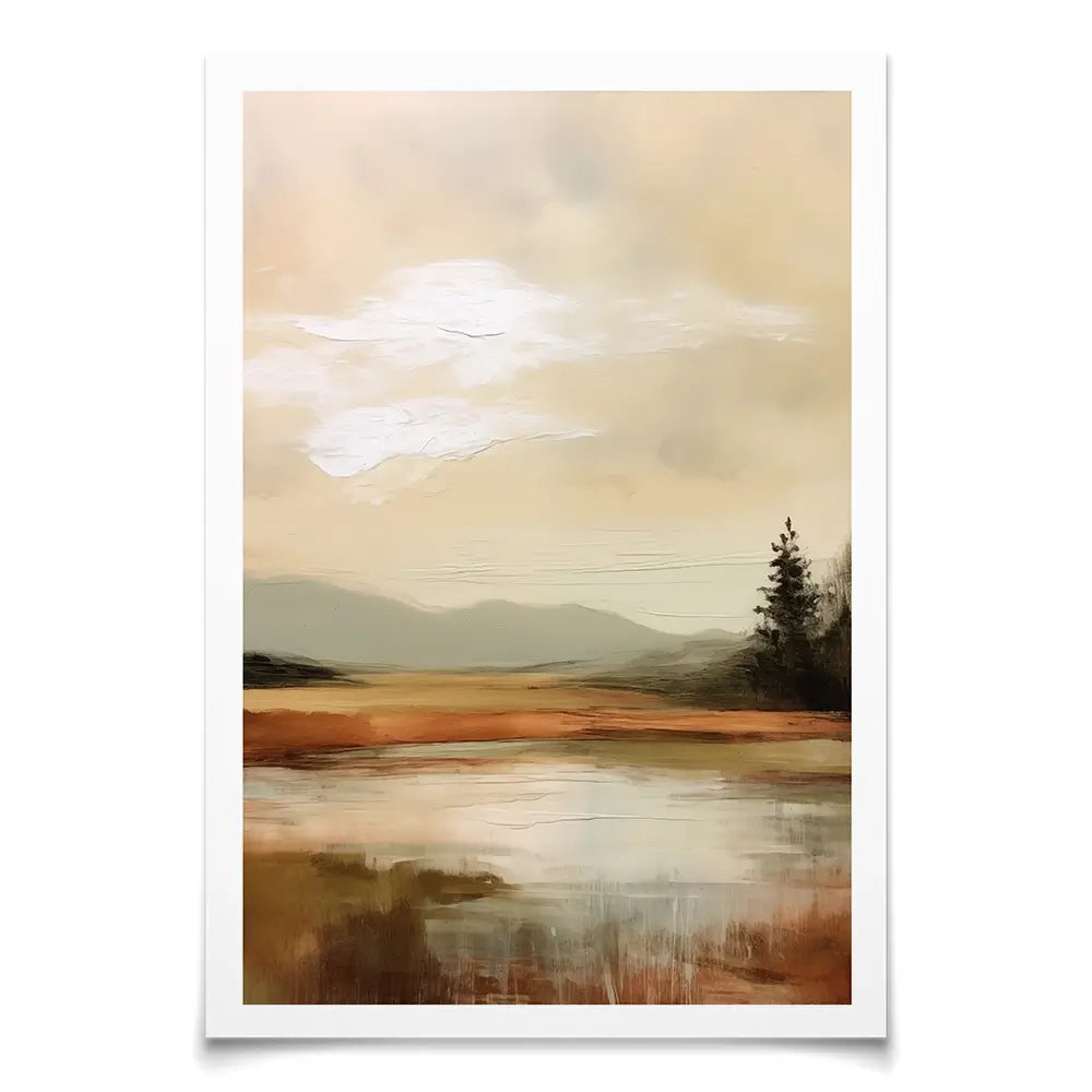 Golden Stillness Art Print Golden Stillness Art Print wall art product Treechild