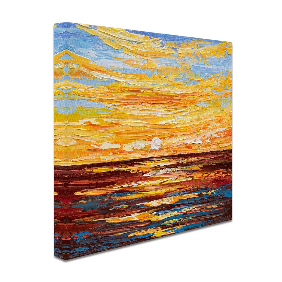 Golden Sunset Canvas Print wall art product Olga Tkachyk