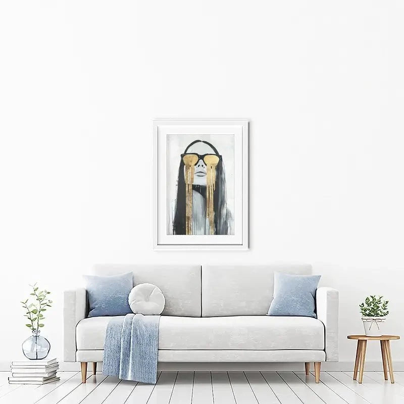 Golden Tears Framed Art Print Golden Tears Framed Art Print wall art product Svetlana Aleynikova
