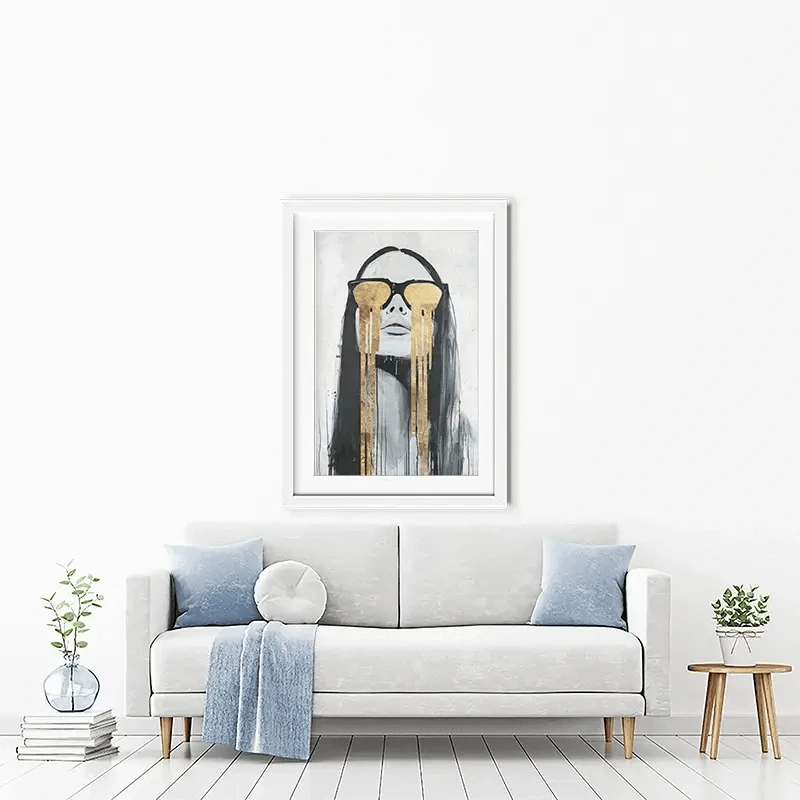 Golden Tears Framed Art Print Golden Tears Framed Art Print wall art product Svetlana Aleynikova