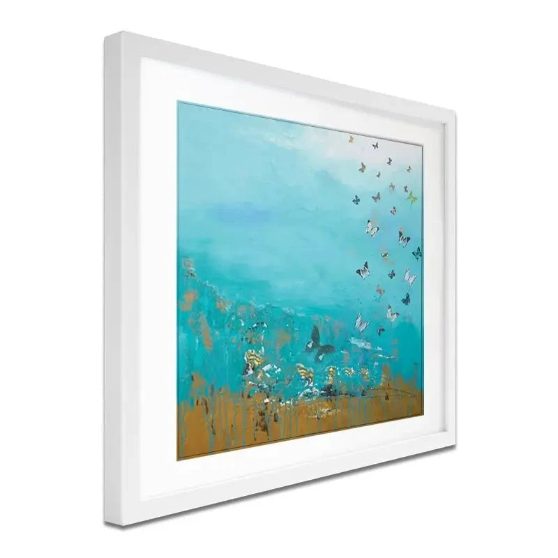 Golden Threads Framed Art Print Golden Threads Framed Art Print wall art product Laure Bury