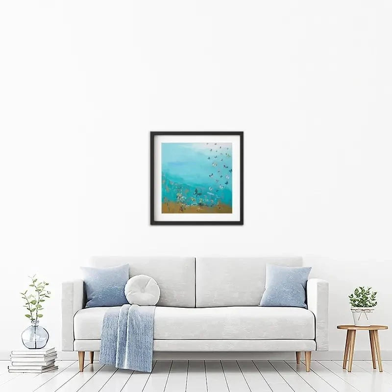 Golden Threads Framed Art Print Golden Threads Framed Art Print wall art product Laure Bury