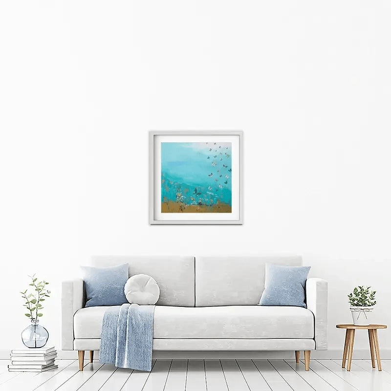 Golden Threads Framed Art Print Golden Threads Framed Art Print wall art product Laure Bury
