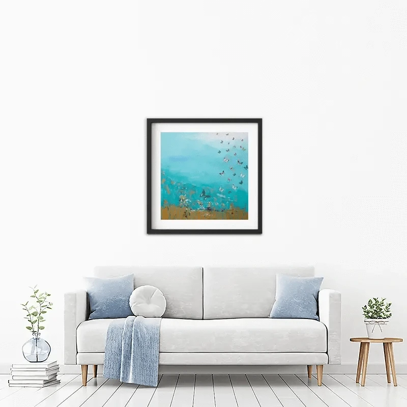 Golden Threads Framed Art Print Golden Threads Framed Art Print wall art product Laure Bury