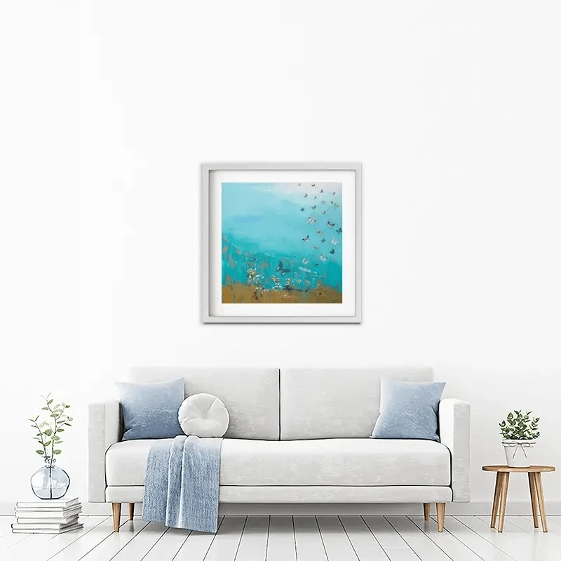 Golden Threads Framed Art Print Golden Threads Framed Art Print wall art product Laure Bury