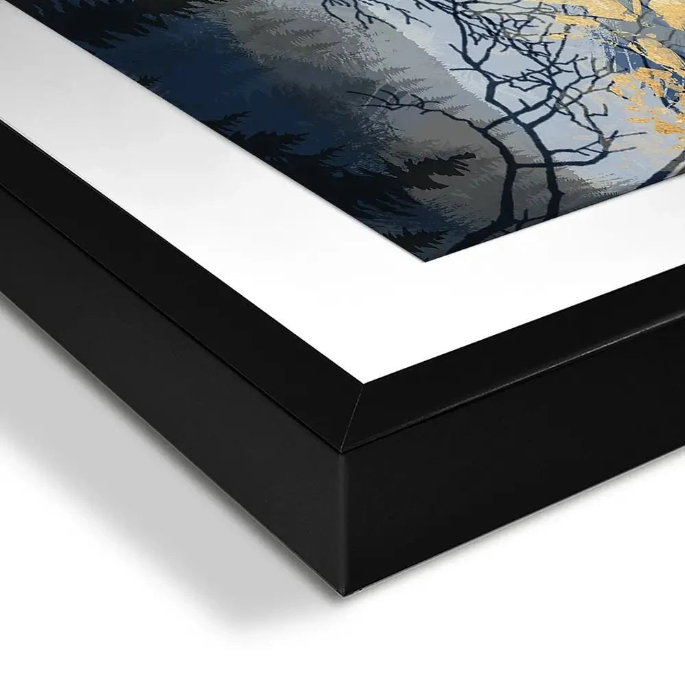 Golden Trees Framed Art Print Golden Trees Framed Art Print wall art product FLOWER 3D / Shutterstock