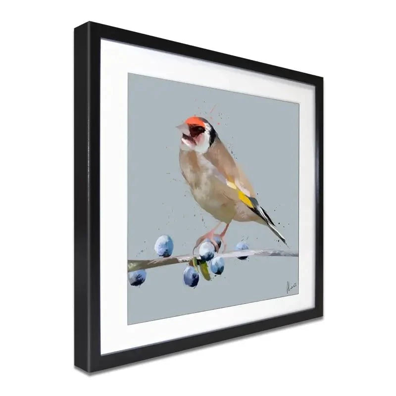 Goldfinch And Berries Framed Art Print Goldfinch And Berries Framed Art Print wall art product Aimee Linzi