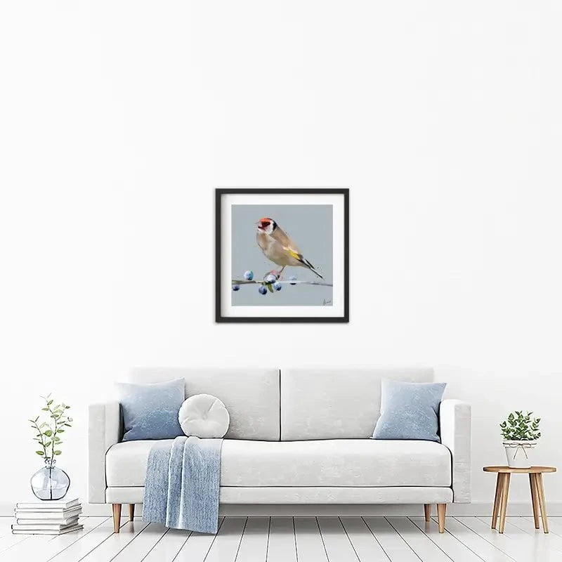 Goldfinch And Berries Framed Art Print Goldfinch And Berries Framed Art Print wall art product Aimee Linzi