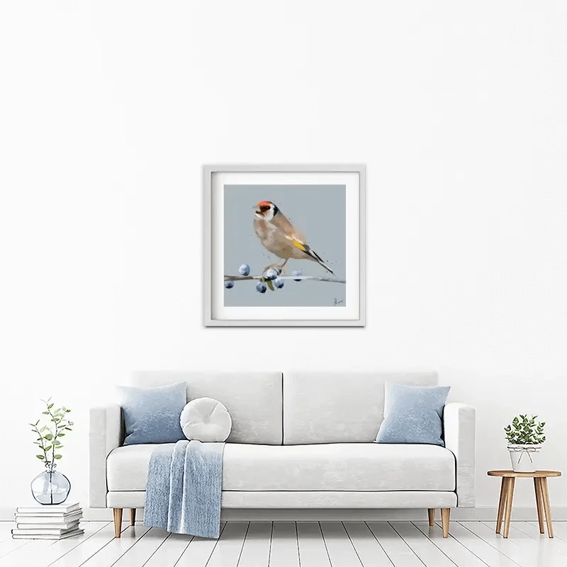 Goldfinch And Berries Framed Art Print Goldfinch And Berries Framed Art Print wall art product Aimee Linzi
