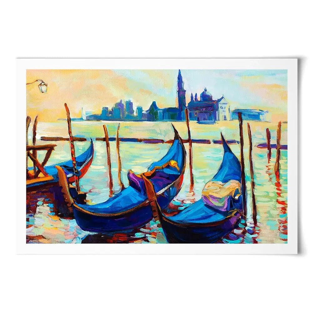 Gondolas Art Print Gondolas Art Print wall art product Boyan Dimitrov / Shutterstock