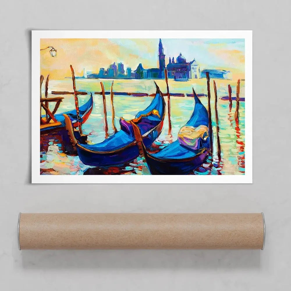 Gondolas Art Print Gondolas Art Print wall art product Boyan Dimitrov / Shutterstock