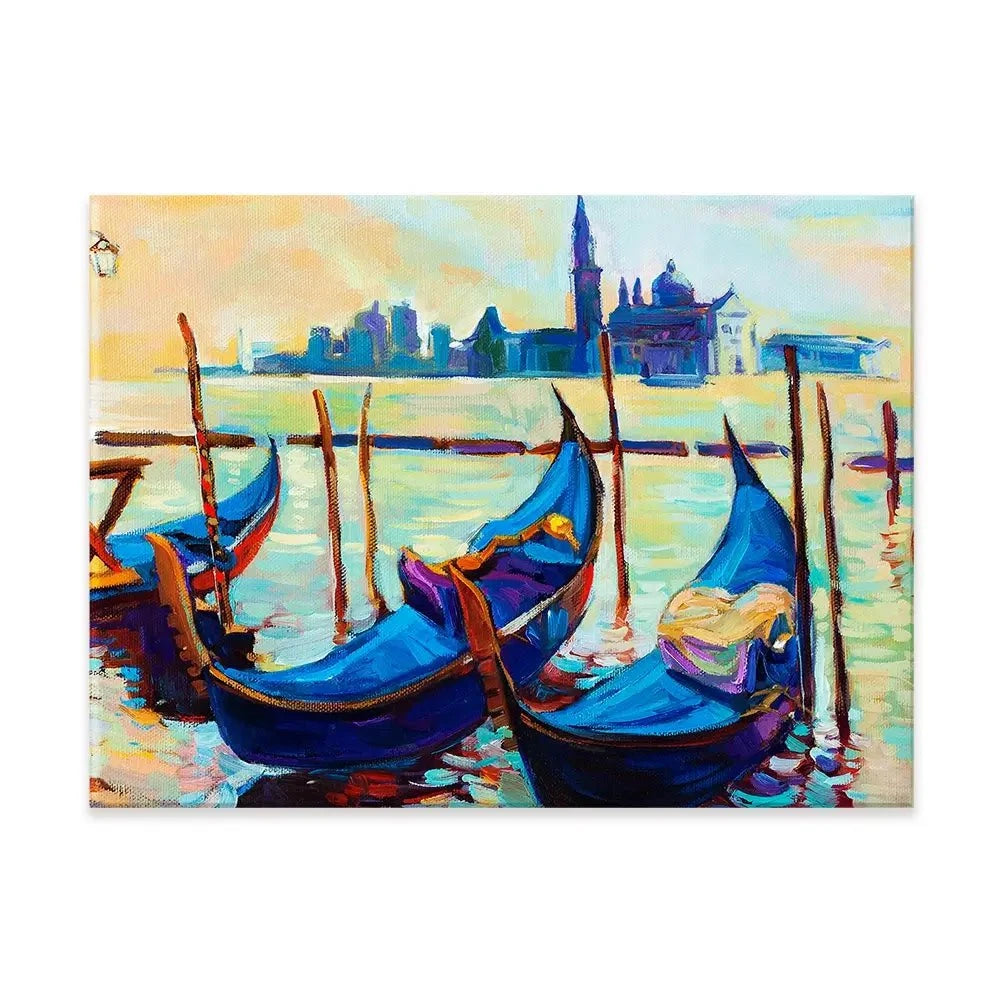 Gondolas Canvas Print Gondolas Canvas Print wall art product Boyan Dimitrov / Shutterstock