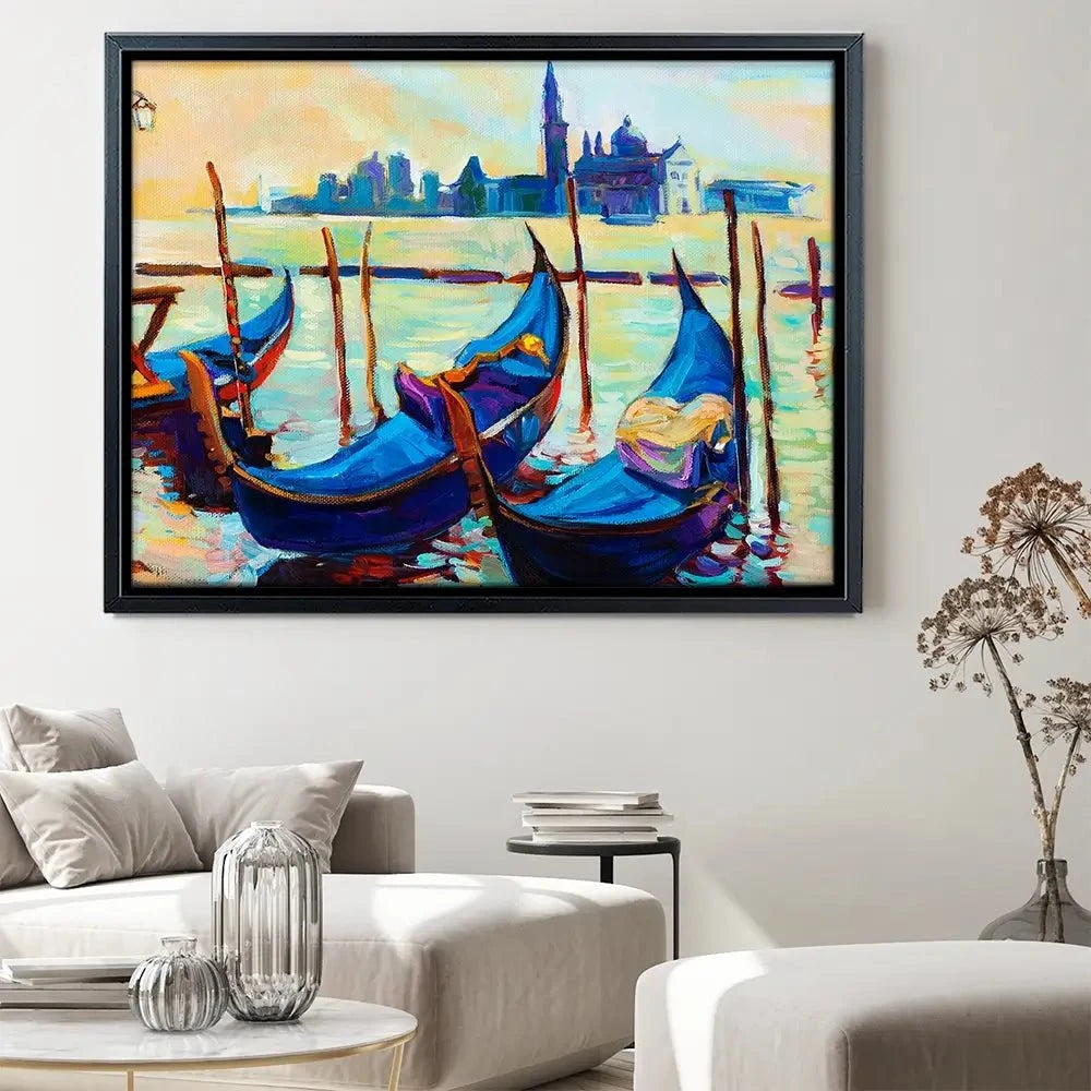 Gondolas Canvas Print Gondolas Canvas Print wall art product Boyan Dimitrov / Shutterstock