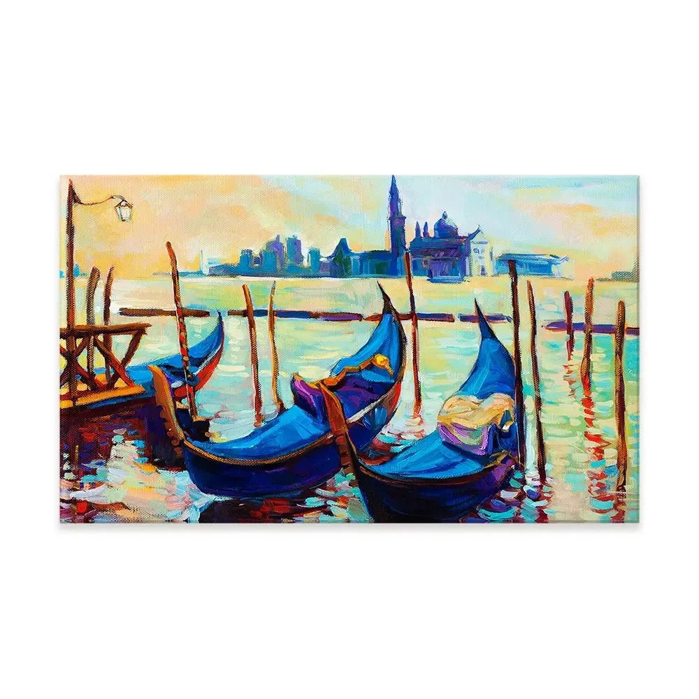 Gondolas Canvas Print Gondolas Canvas Print wall art product Boyan Dimitrov / Shutterstock