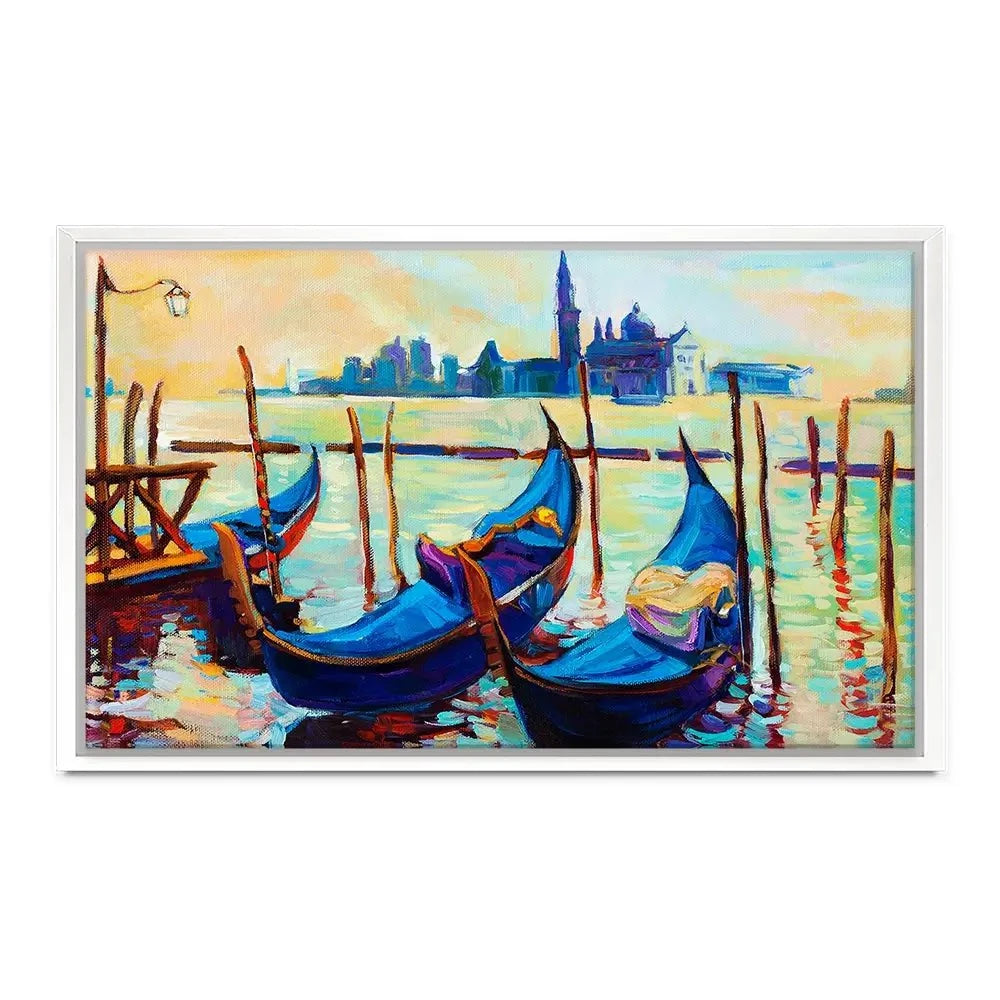Gondolas Canvas Print Gondolas Canvas Print wall art product Boyan Dimitrov / Shutterstock