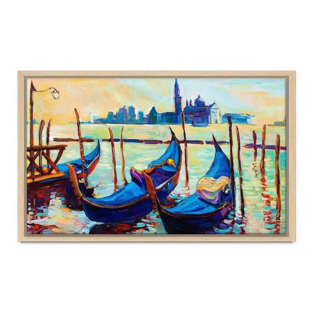 Gondolas Canvas Print Gondolas Canvas Print wall art product Boyan Dimitrov / Shutterstock