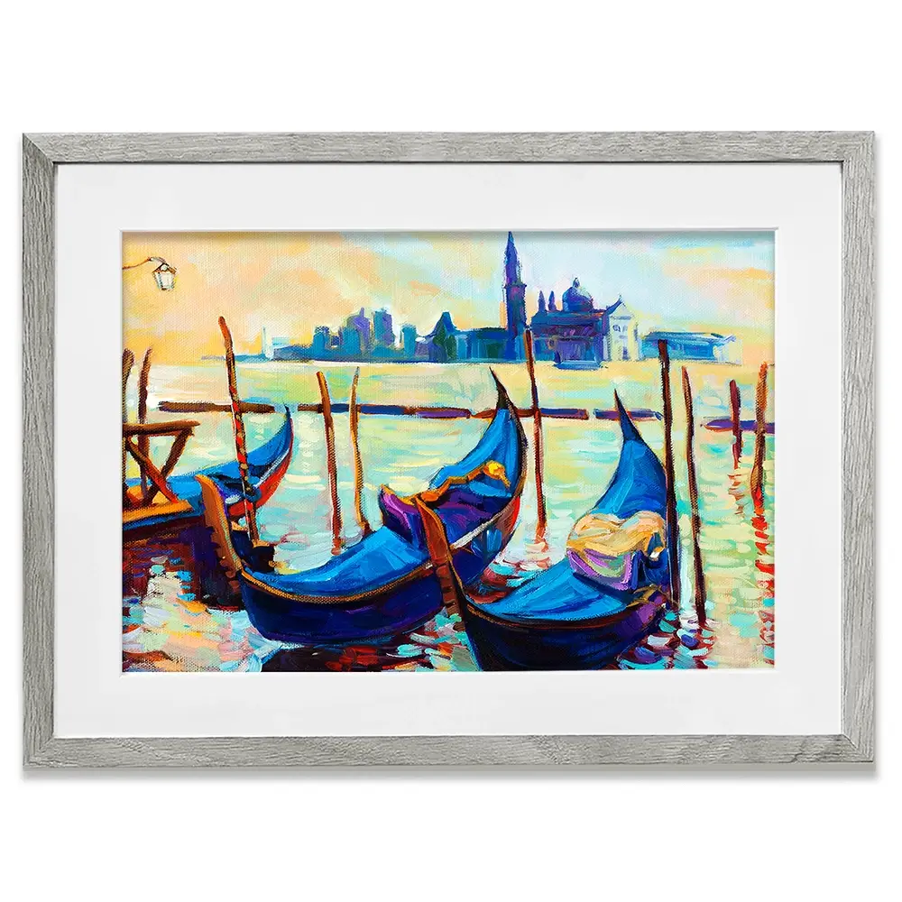 Gondolas Framed Art Print Gondolas Framed Art Print wall art product Boyan Dimitrov / Shutterstock