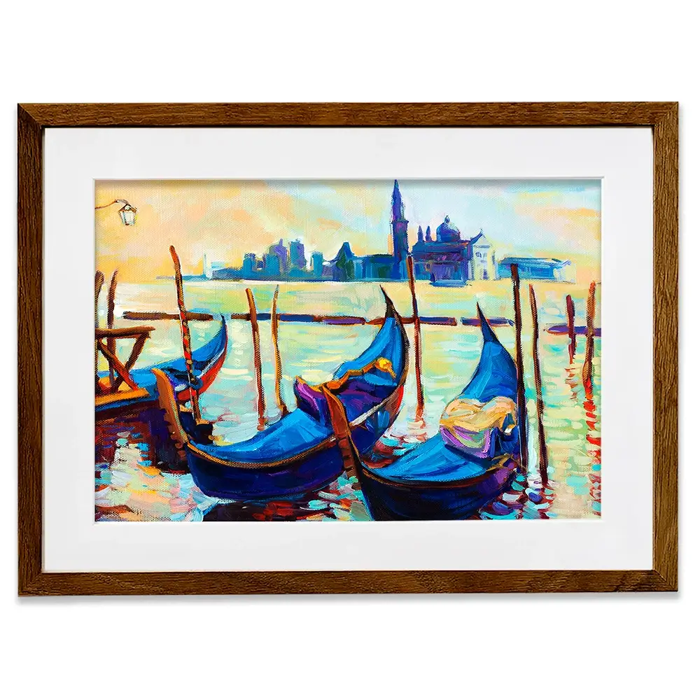 Gondolas Framed Art Print Gondolas Framed Art Print wall art product Boyan Dimitrov / Shutterstock