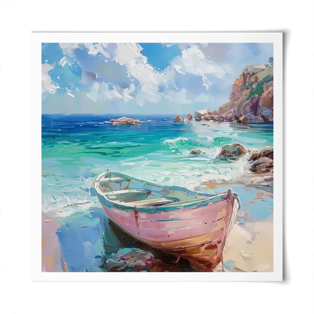 Gone Ashore Square Art Print Gone Ashore Square Art Print wall art product Art Print Shop