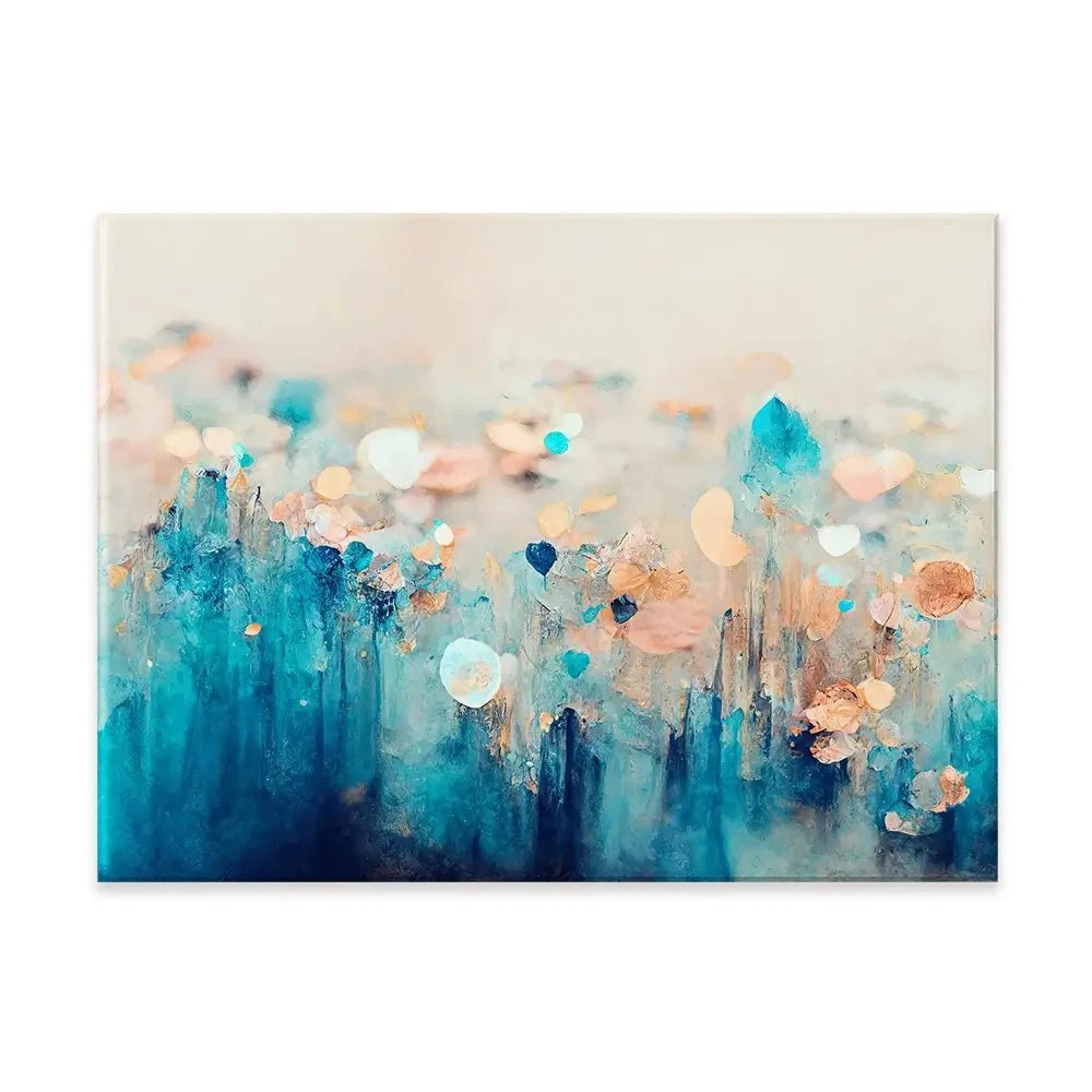 Gradient Blue Canvas Print Gradient Blue Canvas Print wall art product Treechild