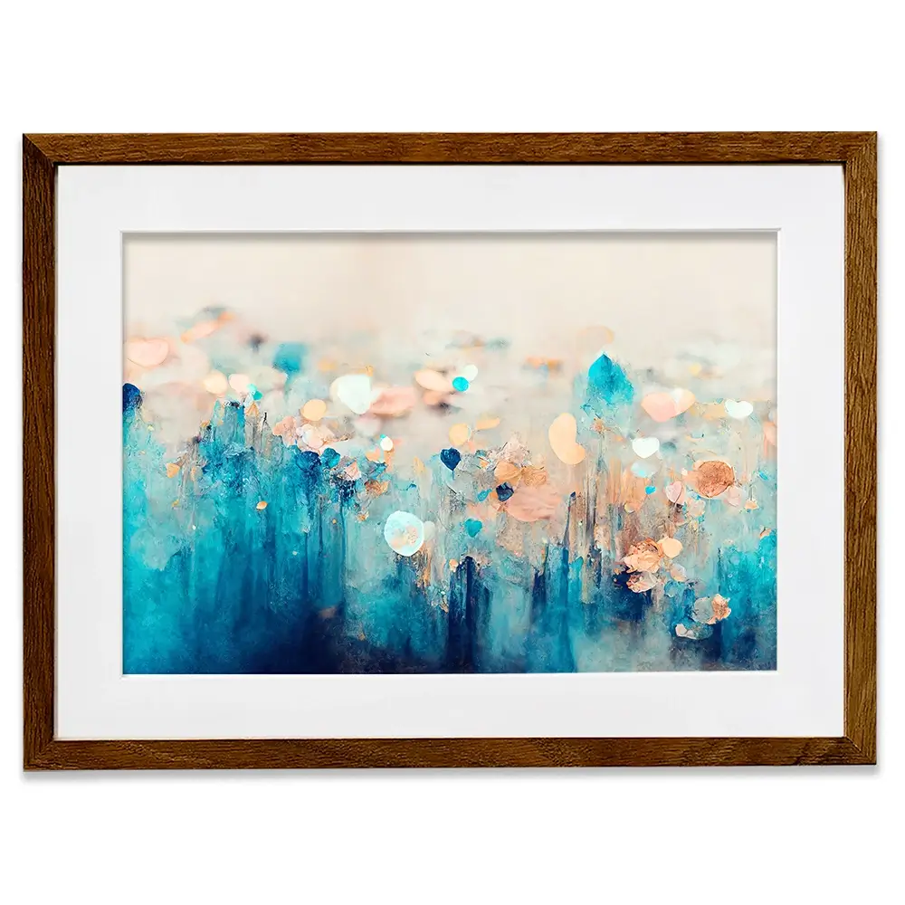 Gradient Blue Framed Art Print Gradient Blue Framed Art Print wall art product Treechild