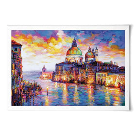 Grand Canal Italy Art Print Grand Canal Italy Art Print wall art product Leon Devenice