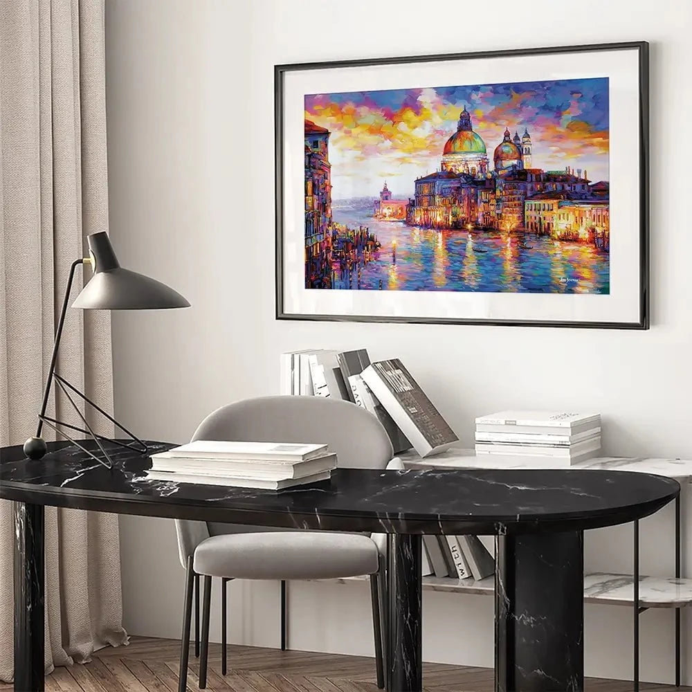 Grand Canal Italy Framed Art Print Grand Canal Italy Framed Art Print wall art product Leon Devenice