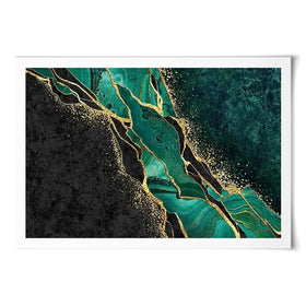 Green Malachite Marble Art Print Green Malachite Marble Art Print wall art product wacomka / Shutterstock