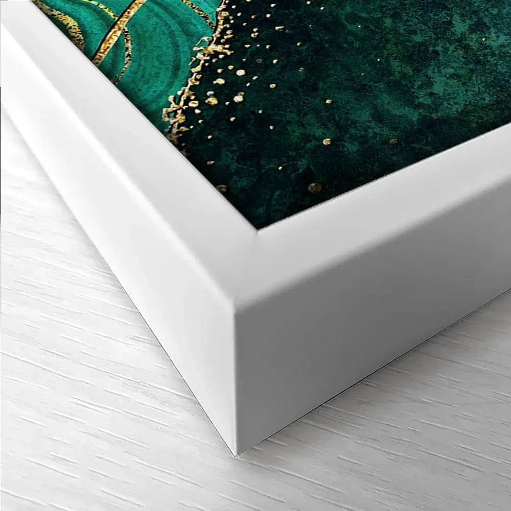 Green Malachite Marble Trio Canvas Print Green Malachite Marble Trio Canvas Print wall art product wacomka / Shutterstock