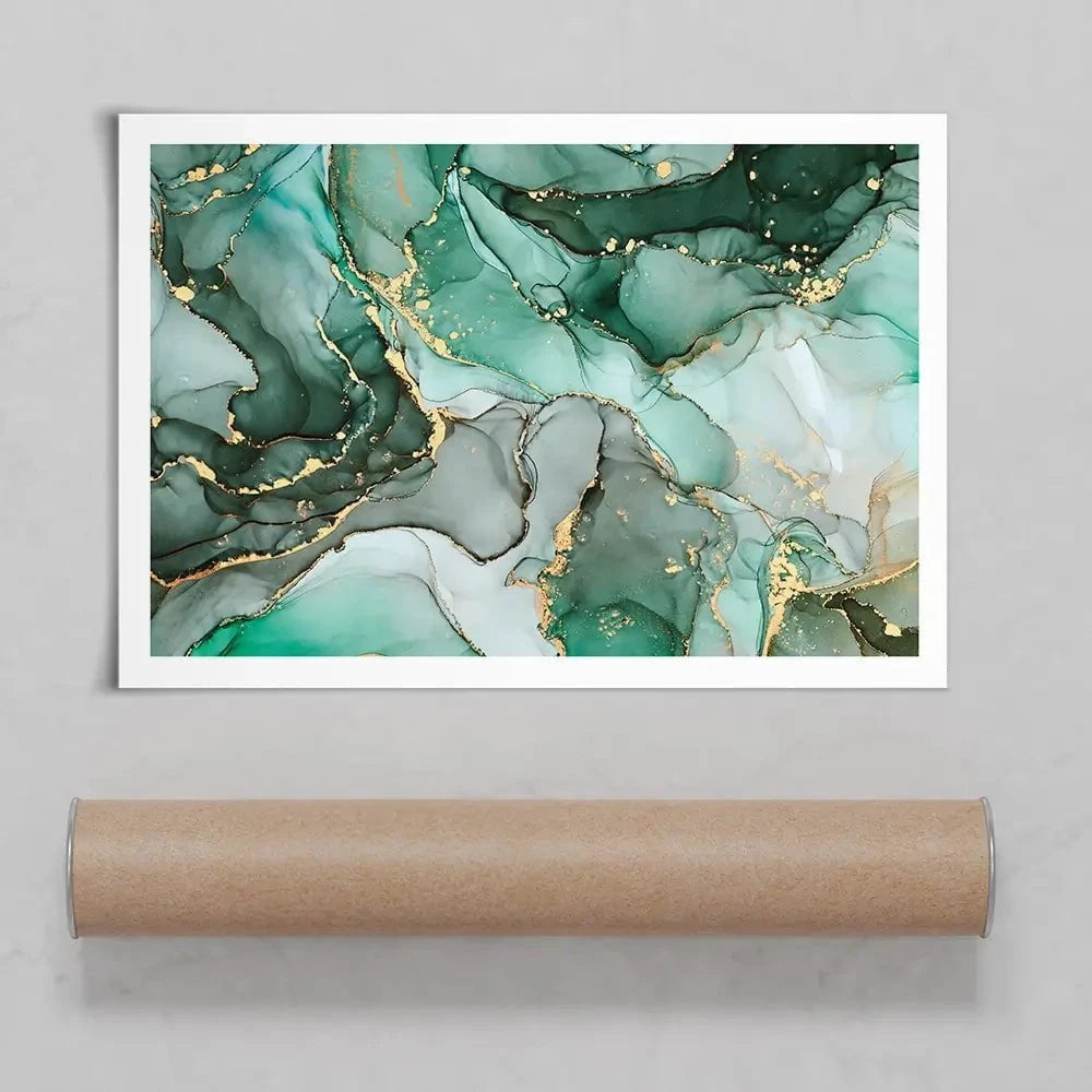 Green Marble Tones Art Print Green Marble Tones Art Print wall art product djero.adlibeshe yahoo.com / Shutterstock